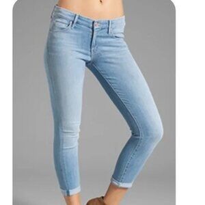 MOTHER The Looker Crop Light Kitty Jeans